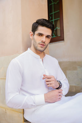 SHALWAR KAMEEZ FOR MEN | VANILLA WHITE