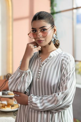 Sage Stripped - Kaftan