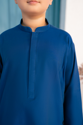 Royal Blue | Kids - Kurta Trouser