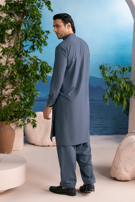 Steel Blue | Shalwar Kameez