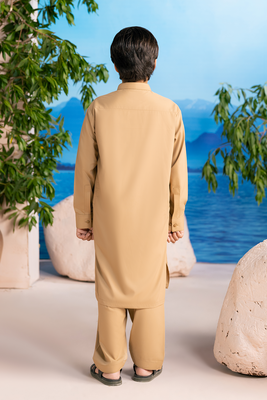 Camel Brown | Kids - Shalwar Kameez