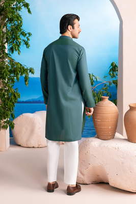 Deep Pine Green | Kurta Trouser