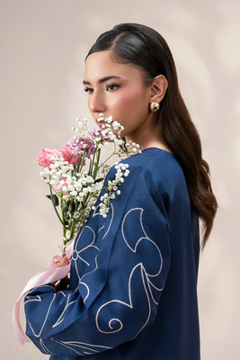 Dahlia — Navy Embroidered Co-ord Set