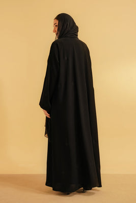 Embroidered Abaya Set | Black