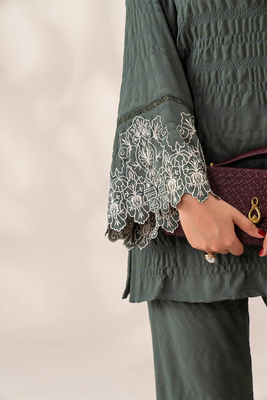 Olivia — Olive Embroidered Co-ord Set