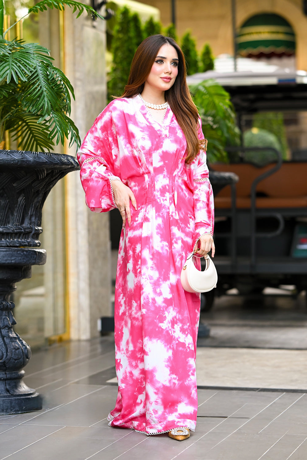 Pink Cloud Kaftan