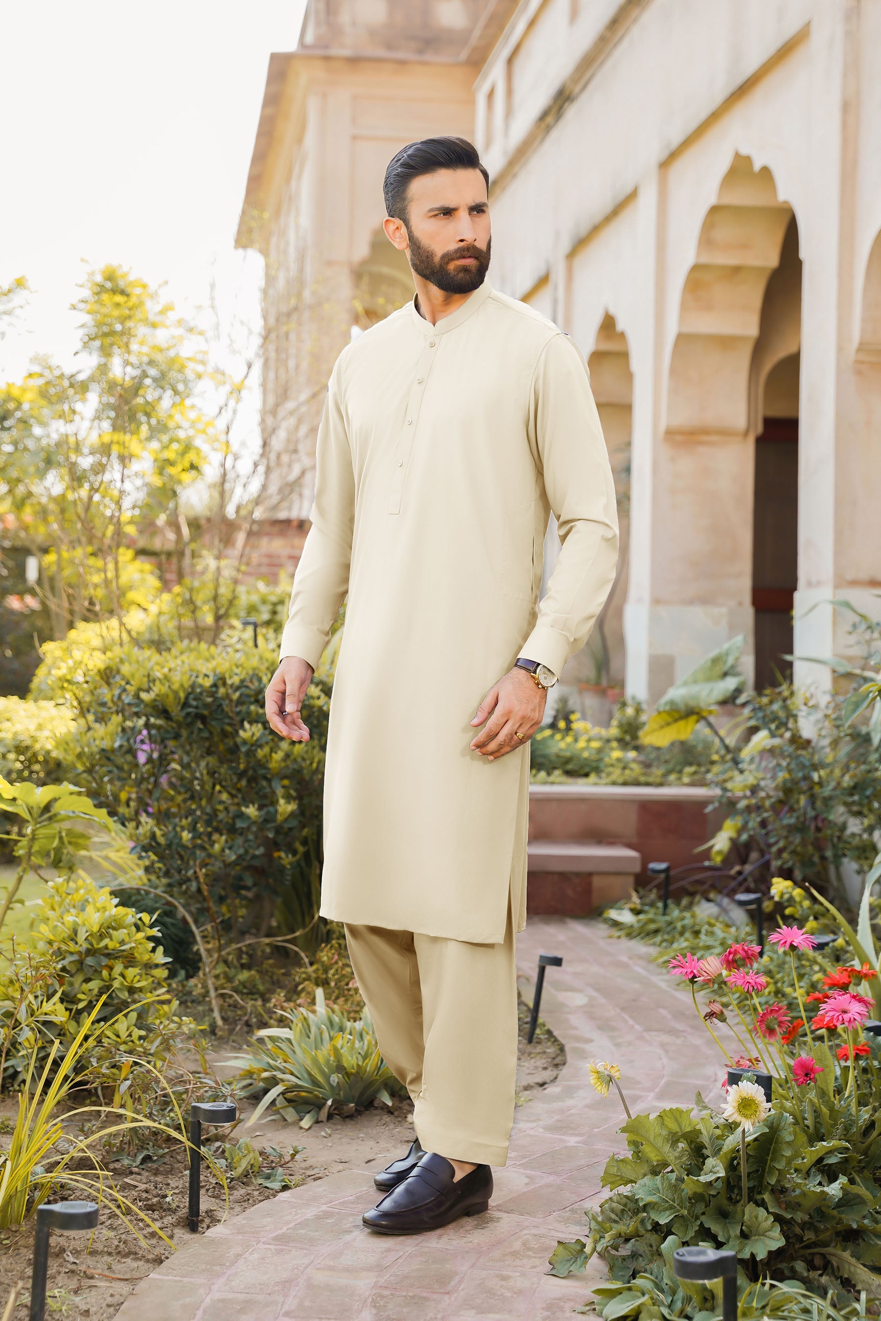 SHALWAR KAMEEZ FOR MEN | CREAMY WHITE