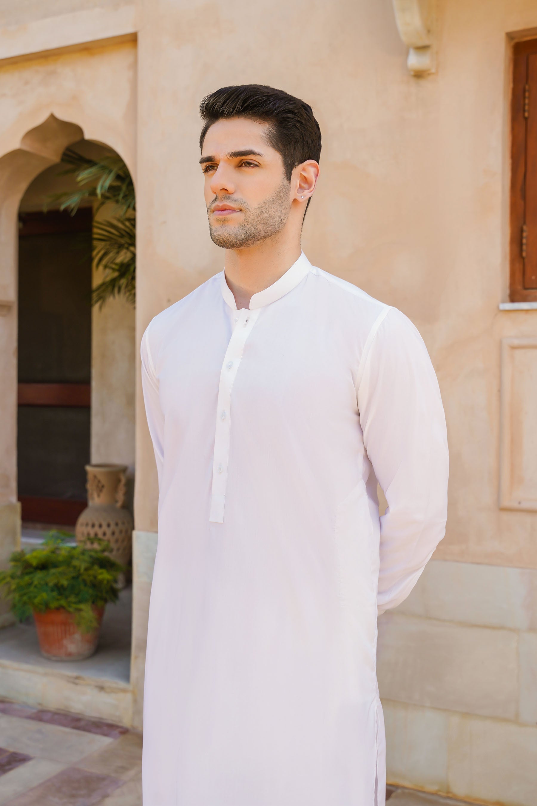 SHALWAR KAMEEZ FOR MEN | VANILLA WHITE