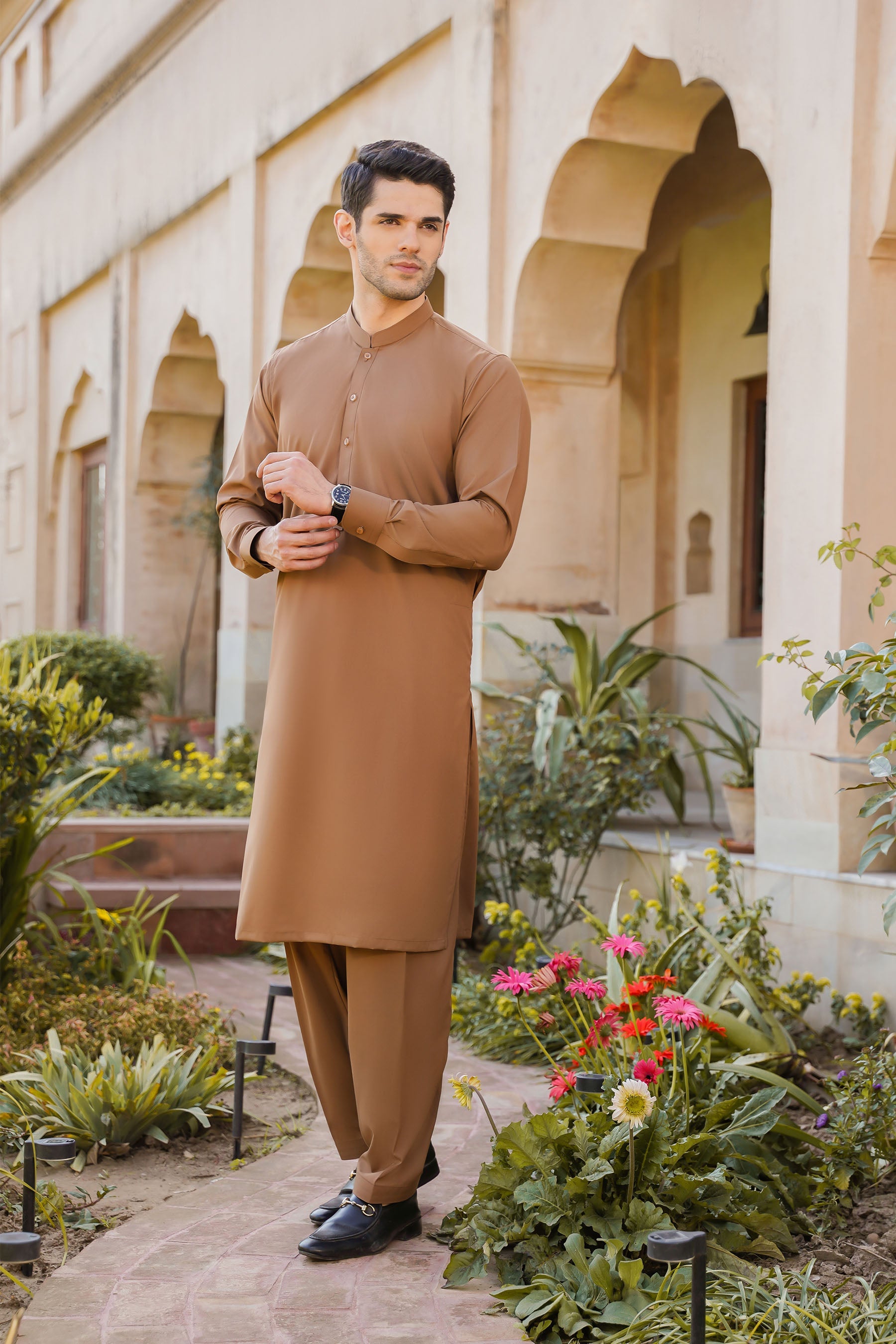SHALWAR KAMEEZ FOR MEN | COFFEE BROWN