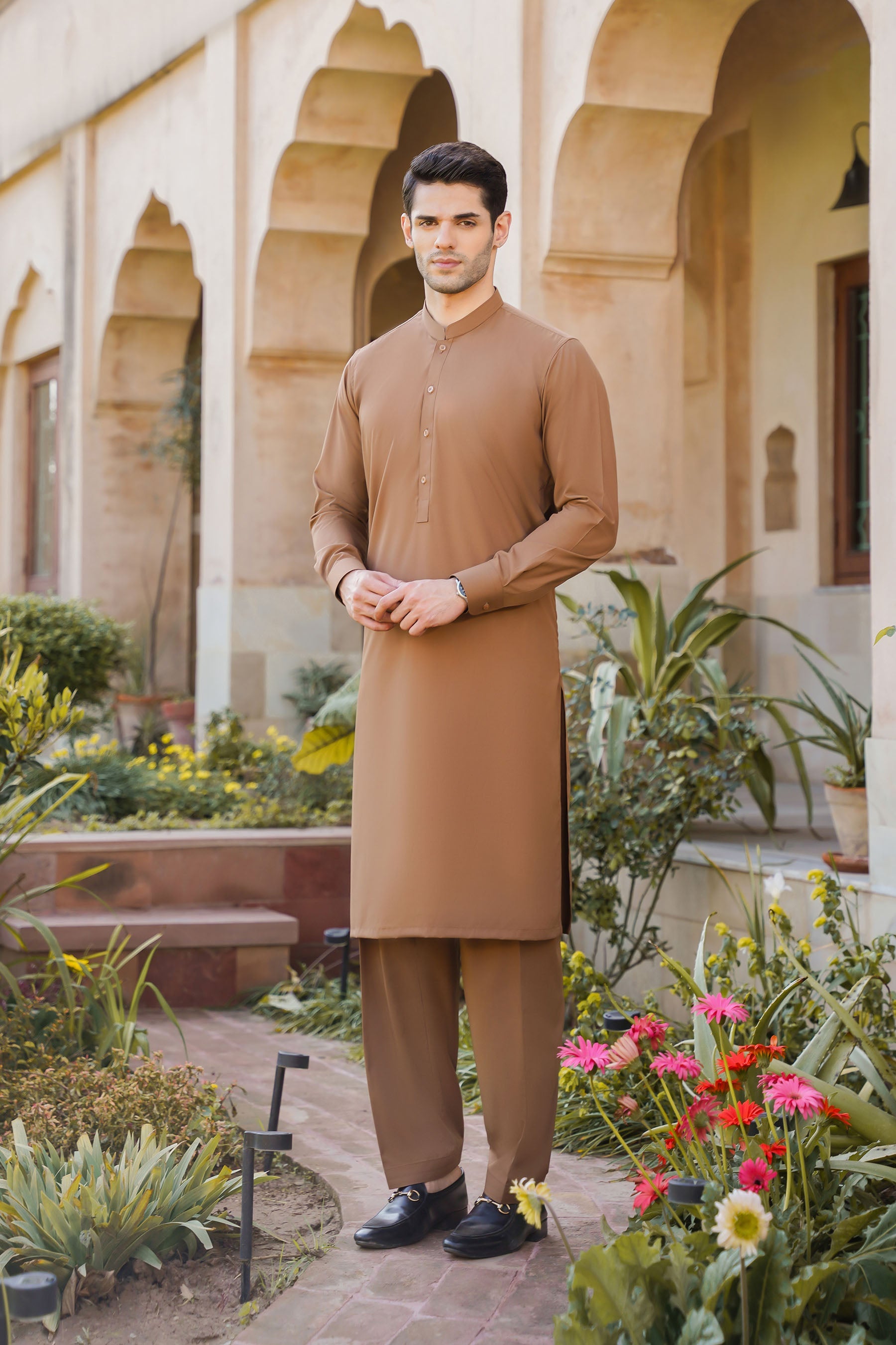 SHALWAR KAMEEZ FOR MEN | COFFEE BROWN