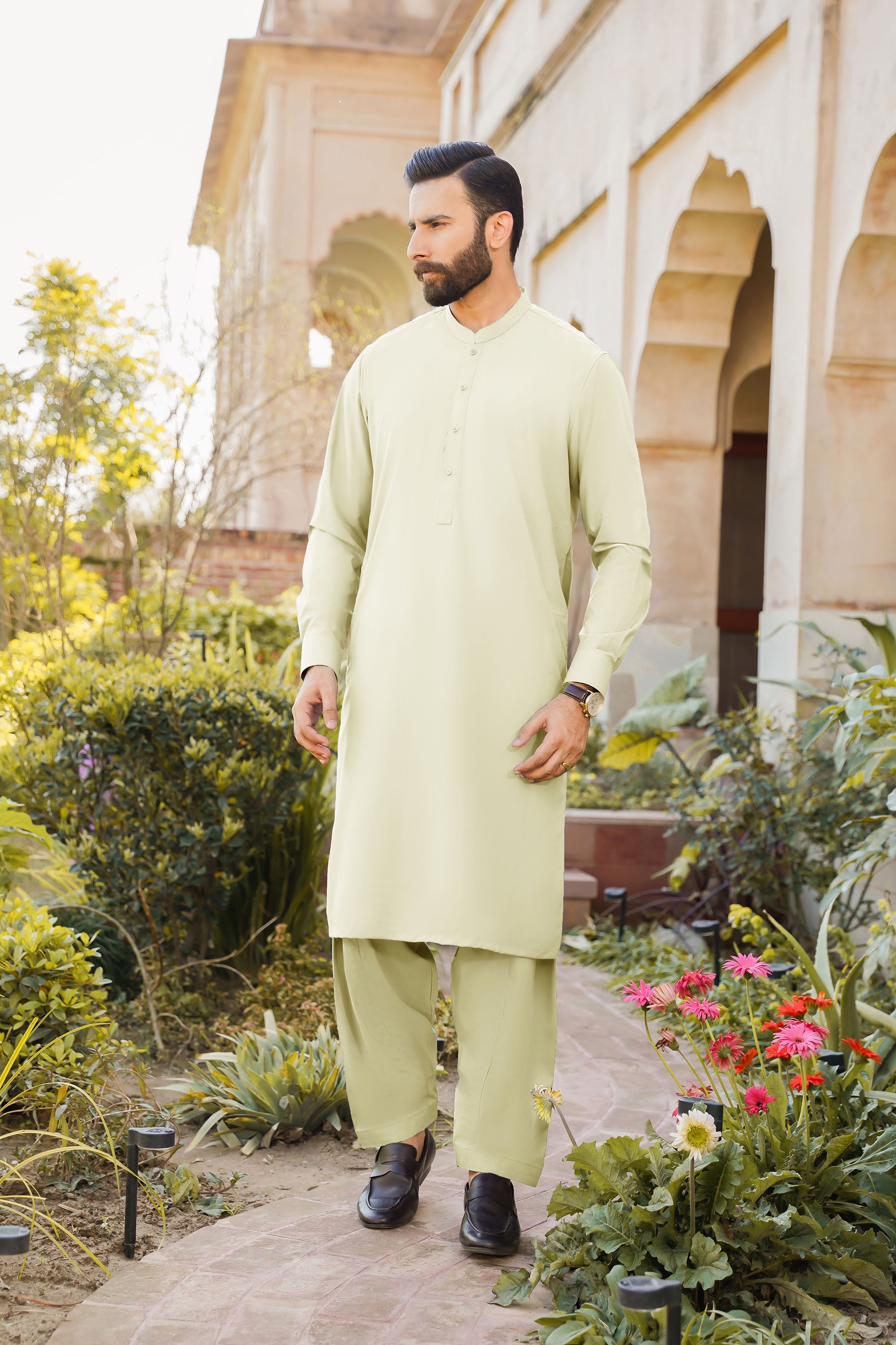 SHALWAR KAMEEZ FOR MEN | CREAMY WHITE