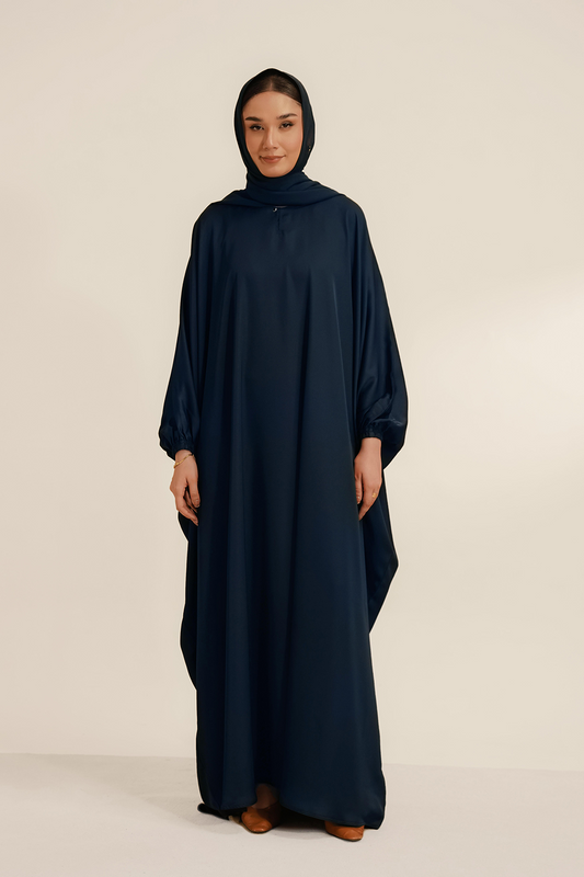 Kaftan Abaya Set | Navy 1000