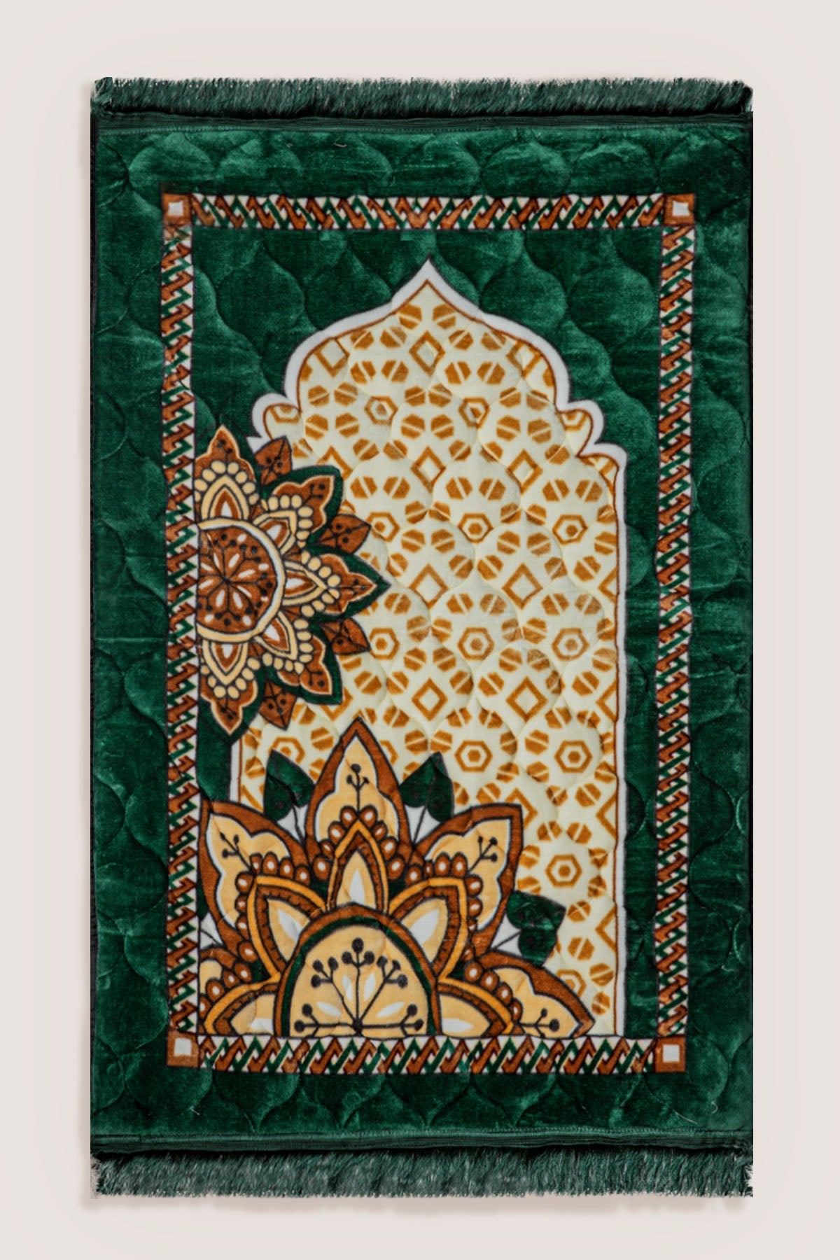 Prayer Mat Serene Essence | Green | Cushioned