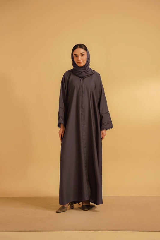 Basic Pleat Abaya | Lavender 3000