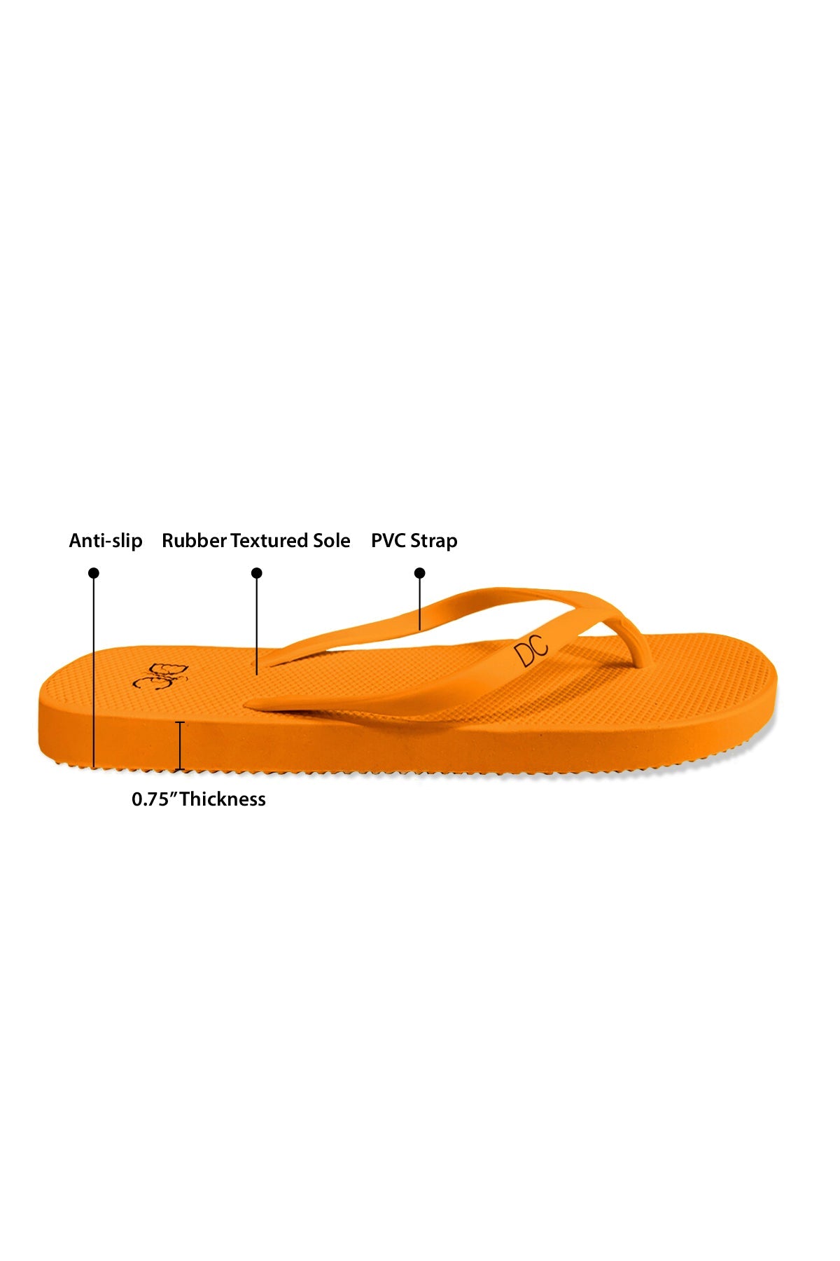 Women Flip Flops | Orange