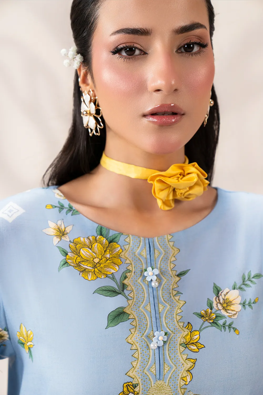 Amelie — Powder Blue Floral 3-Piece Set