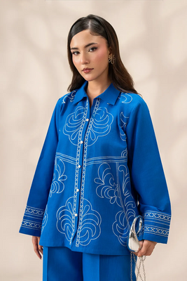 Bellina — Cobalt Embroidered Co-ord Set