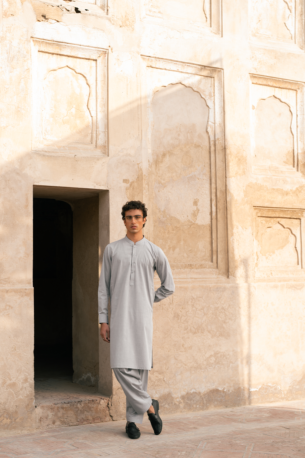 Grey Cotton | Shalwar Kameez