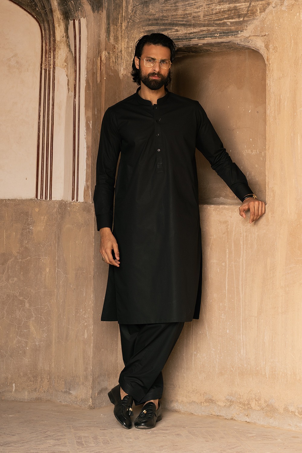 Black Cotton | Shalwar Kameez