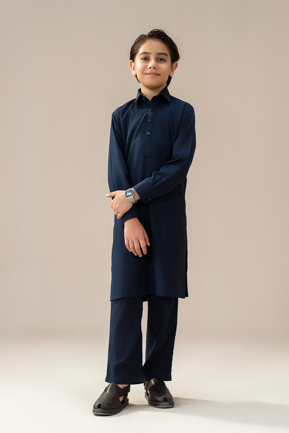Boys - Classic Kameez Trouser | Navy Blue