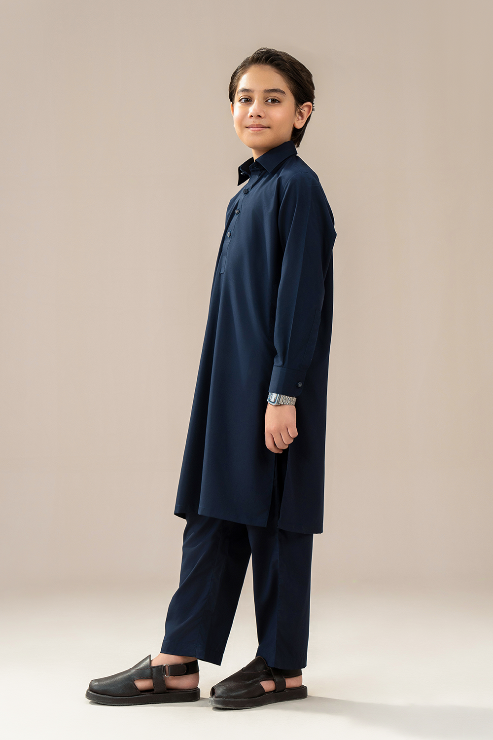 Boys - Classic Kameez Trouser | Navy Blue