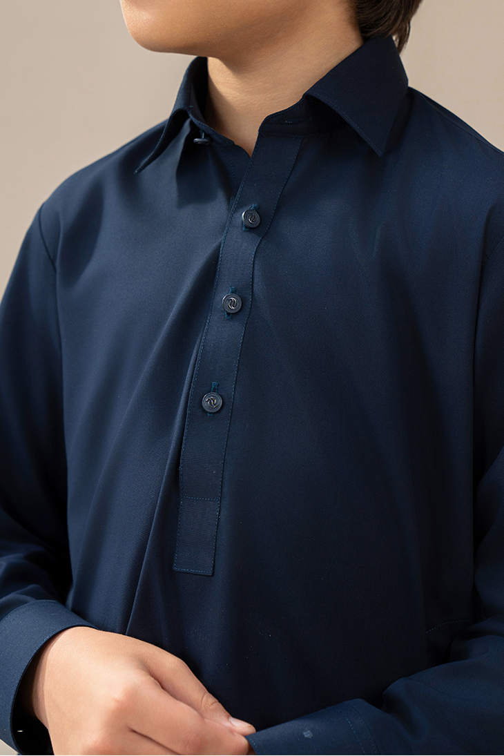 Boys - Classic Kameez Trouser | Navy Blue