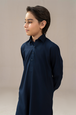 Boys - Classic Kameez Trouser | Navy Blue