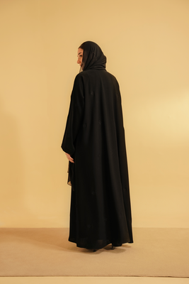 Embroidered Abaya Set | Black