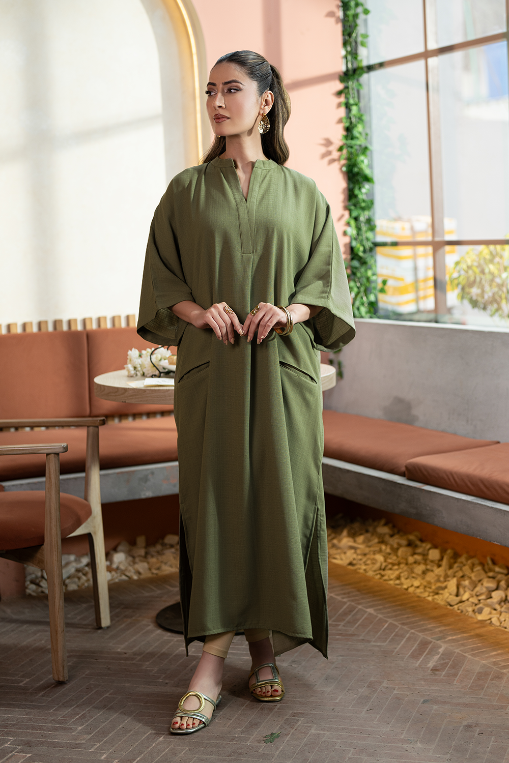 Sage Green - Kaftan