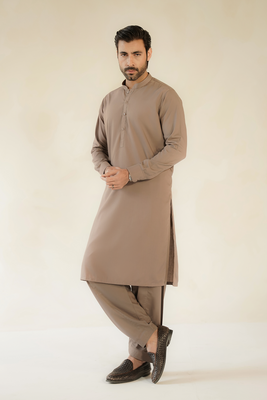 MEN SHALWAR KAMEEZ | AUBURN BROWN