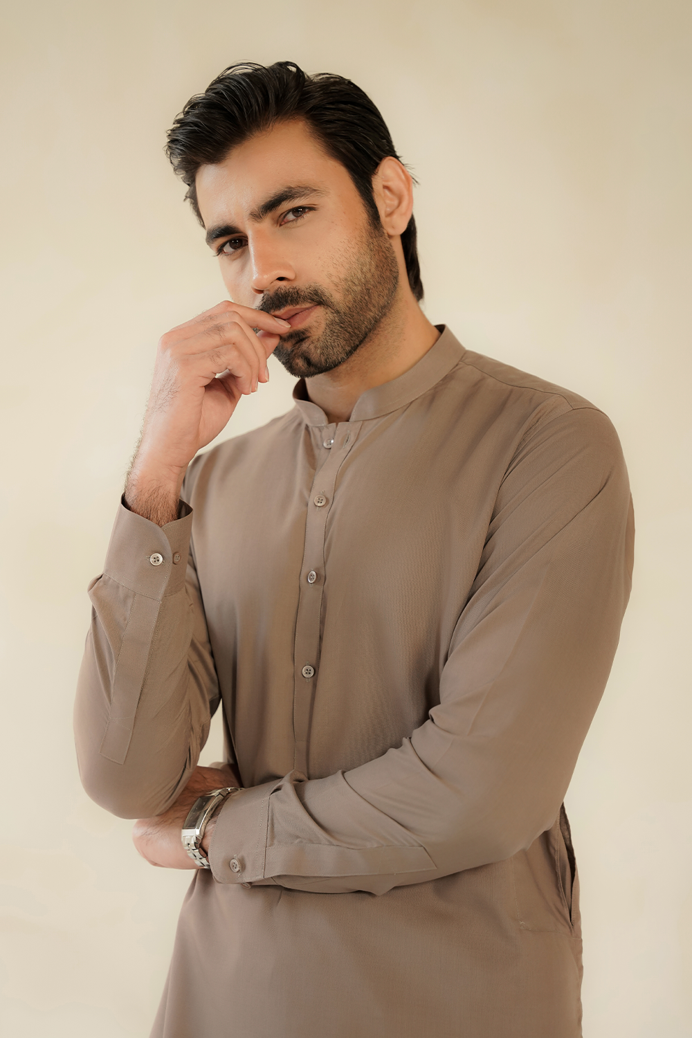 MEN SHALWAR KAMEEZ | AUBURN BROWN