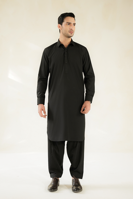 MEN SHALWAR KAMEEZ  | MIDNIGHT BLACK