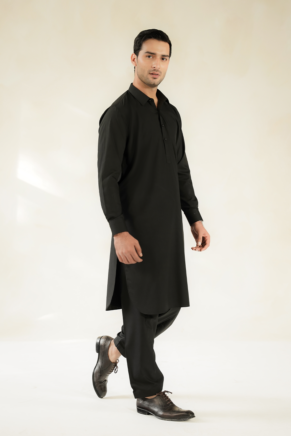 MEN SHALWAR KAMEEZ  | MIDNIGHT BLACK
