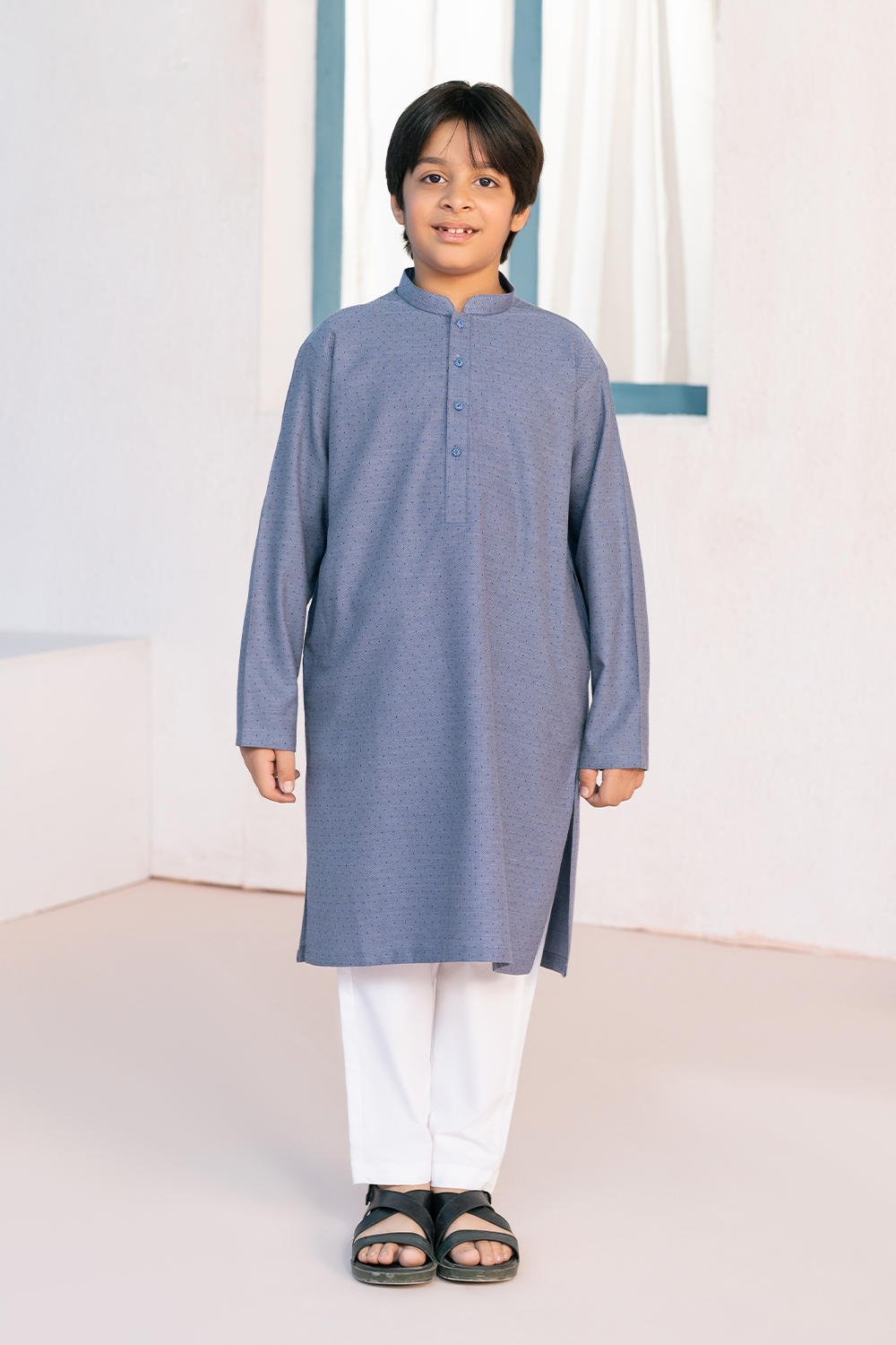 Indigo Blue | Kids - Kurta Trouser