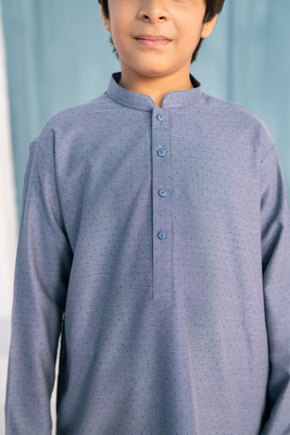 Indigo Blue | Kids - Kurta Trouser