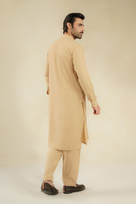 MEN SHALWAR KAMEEZ | TAUPE BROWN