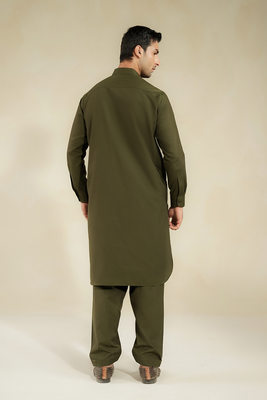 MEN SHALWAR KAMEEZ | REGAL OLIVE