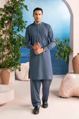 Steel Blue | Shalwar Kameez