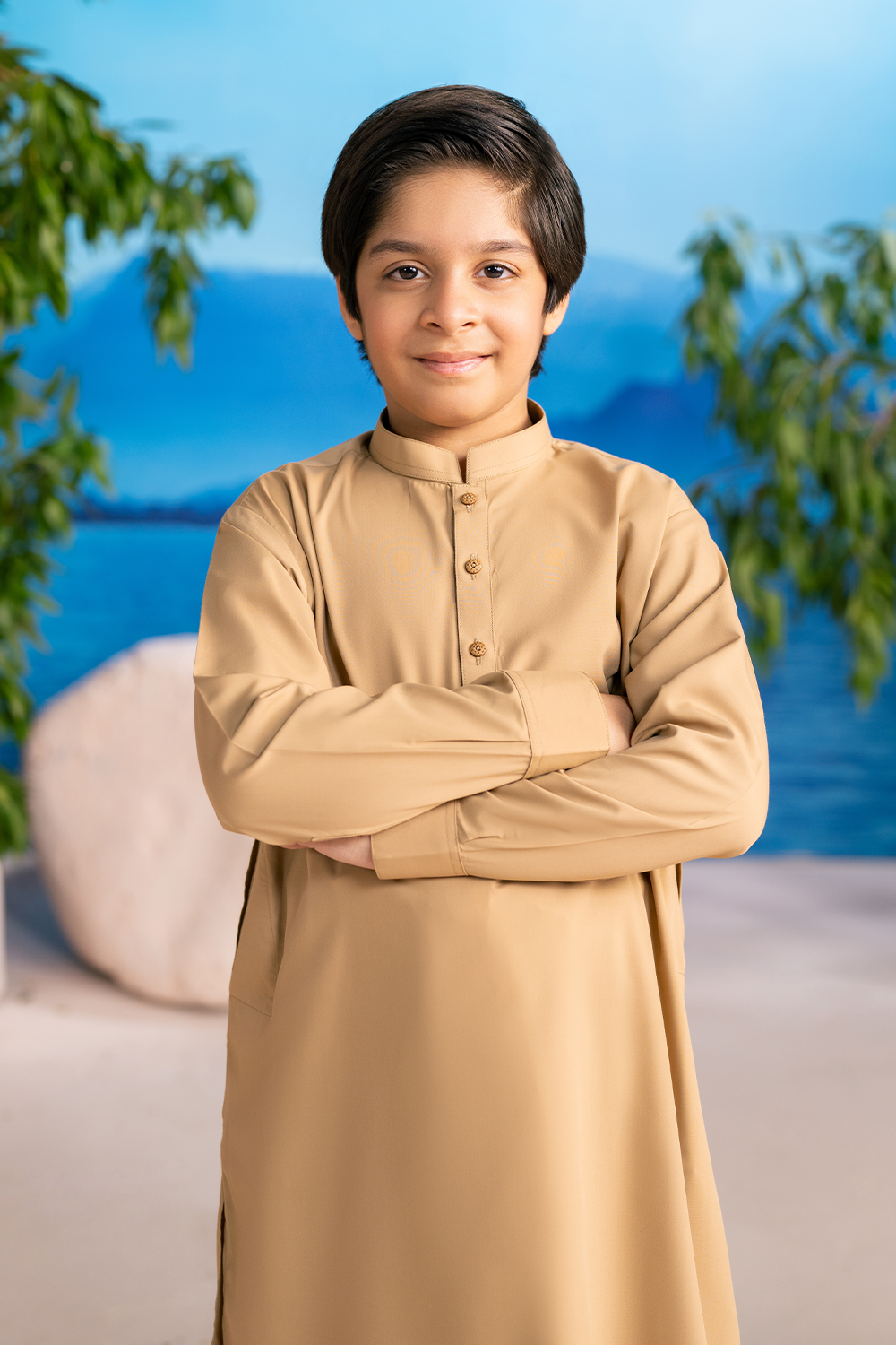 Camel Brown | Kids - Shalwar Kameez