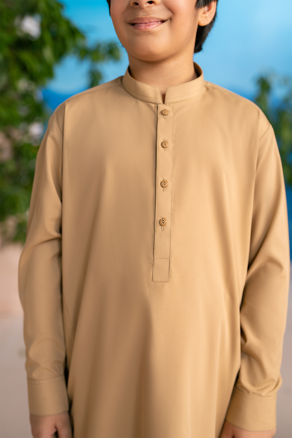 Camel Brown | Kids - Shalwar Kameez