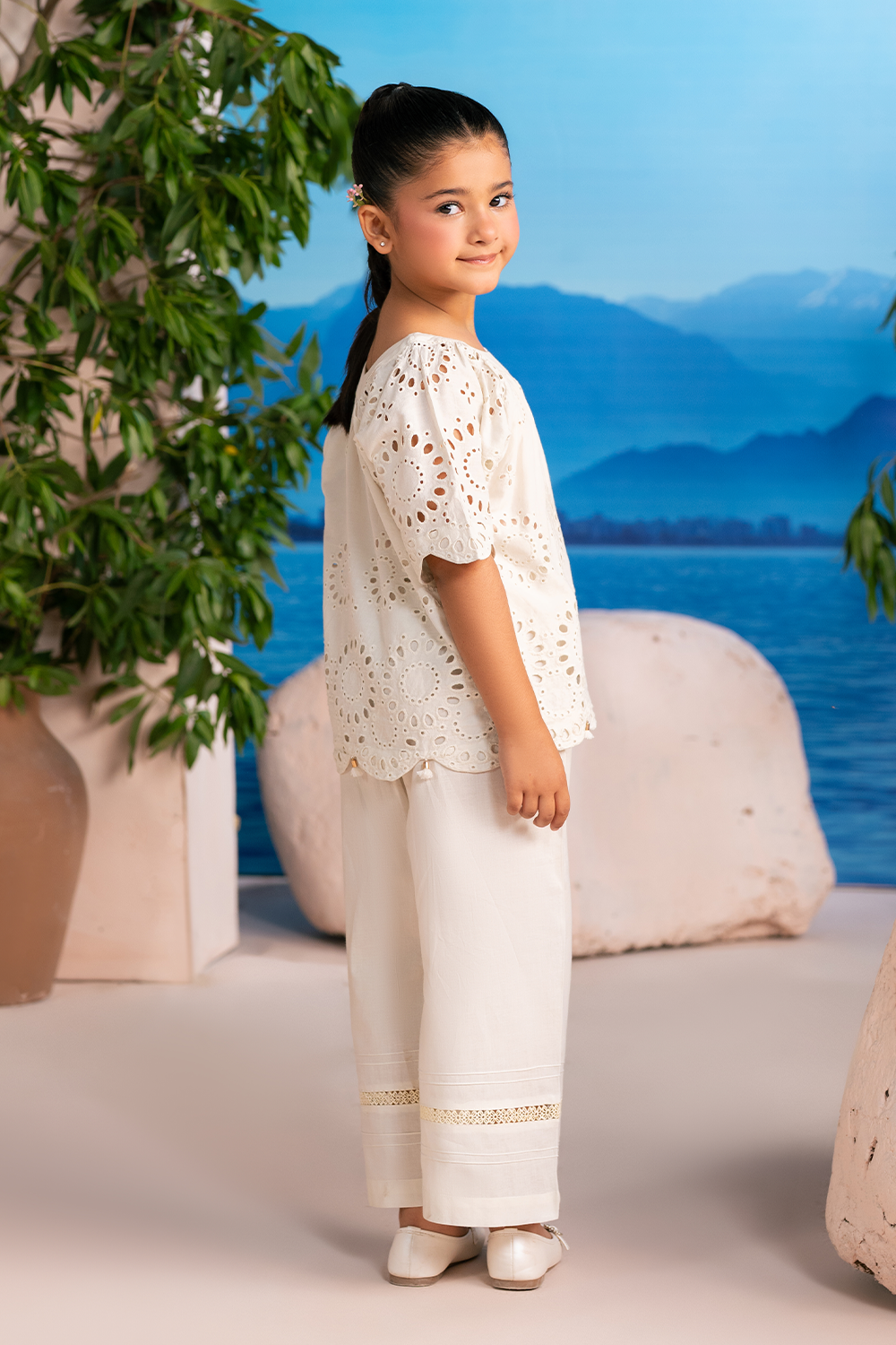 Schiffli Co-ord | Lemon