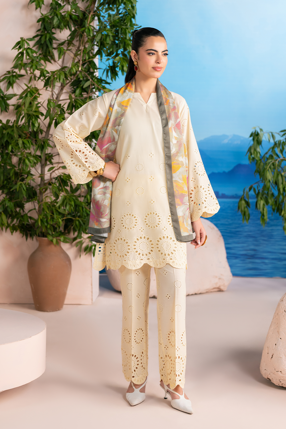 Schiffli 3PC | Lemon