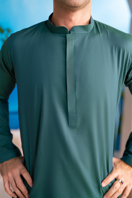 Deep Pine Green | Kurta Trouser