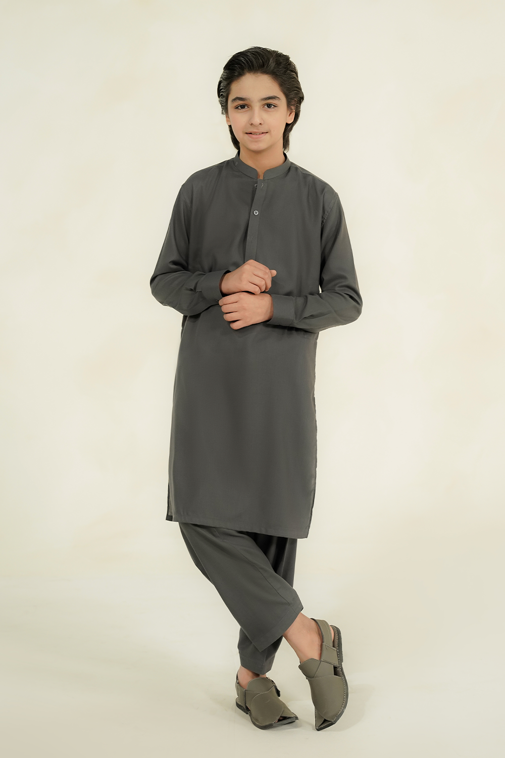 KIDS SHALWAR KAMEEZ | PEBBLE GREY
