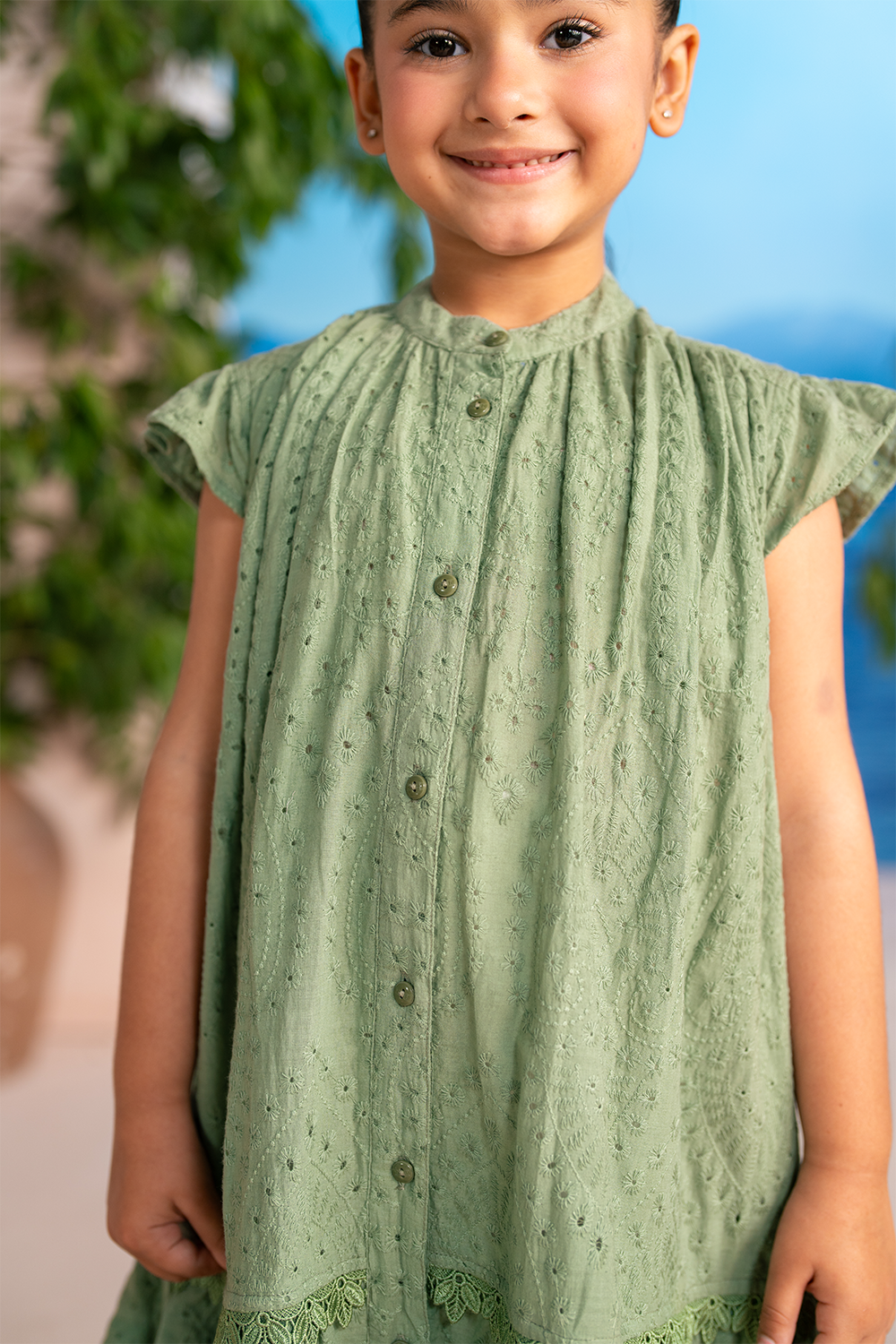Long Frock | Sage Green