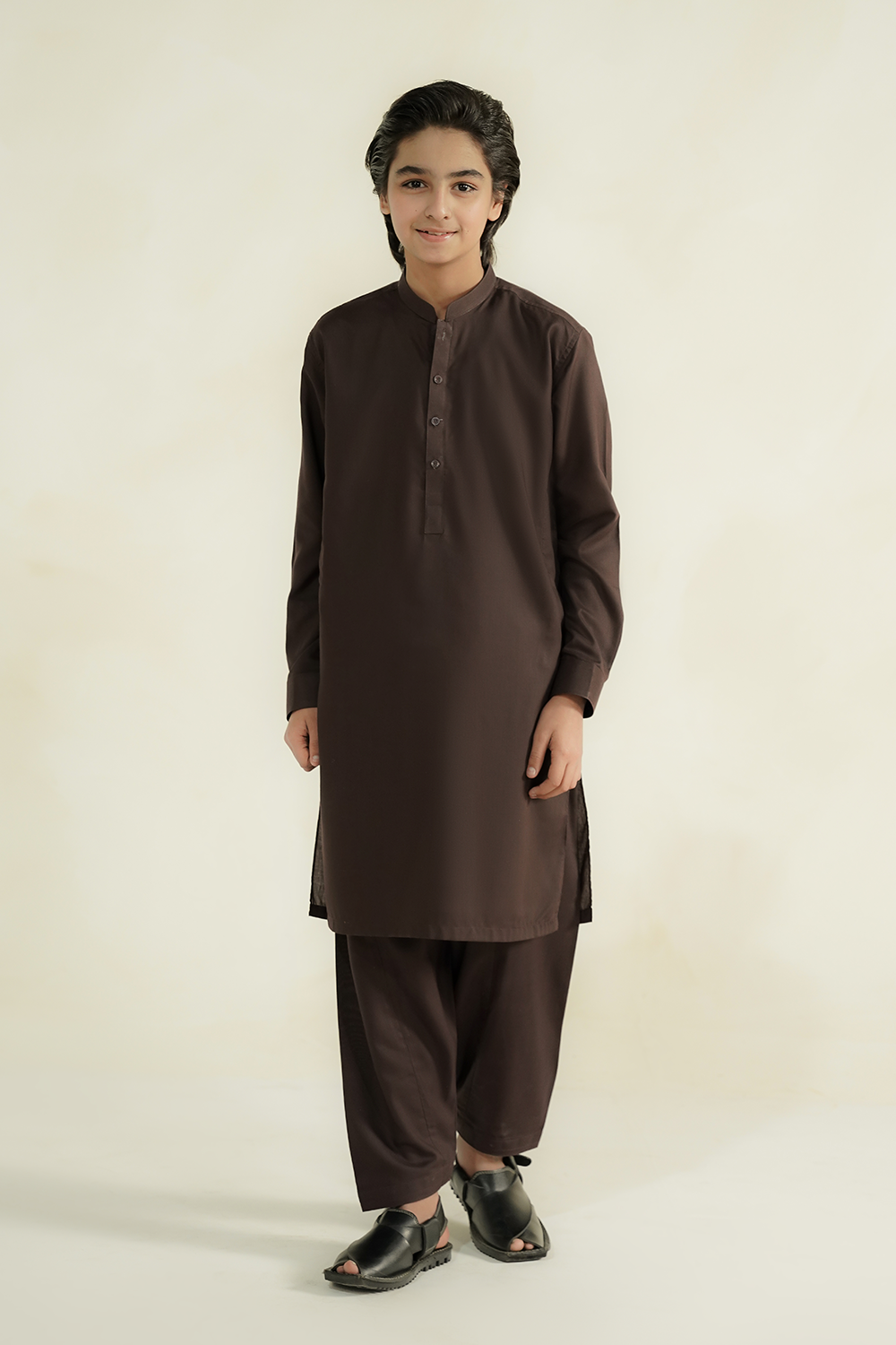 KIDS SHALWAR KAMEEZ | MOCHA BROWN