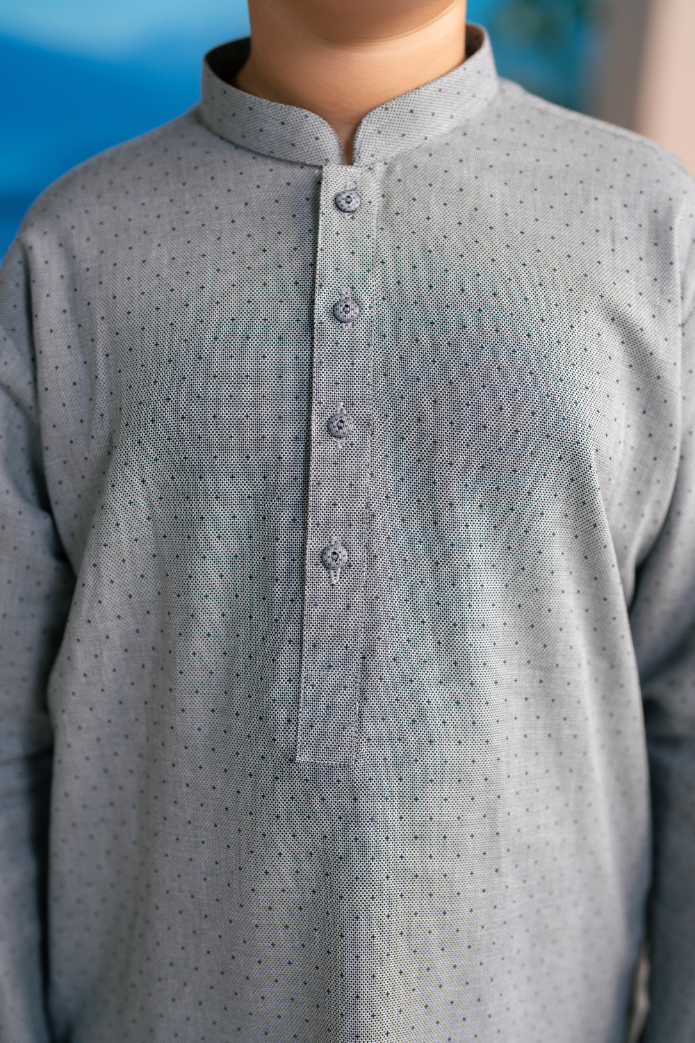 Dove Grey | Kids - Kurta Trouser