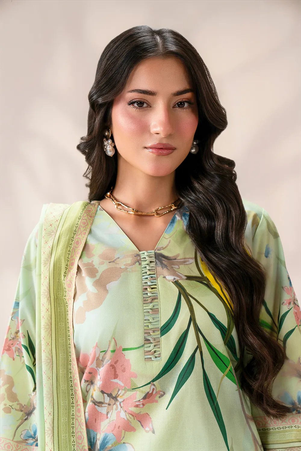 Elara — Mint Floral 3-Piece Set