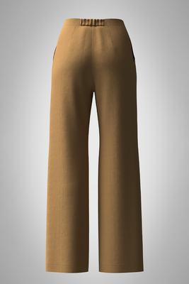 Pleated Mousse Wide Pant