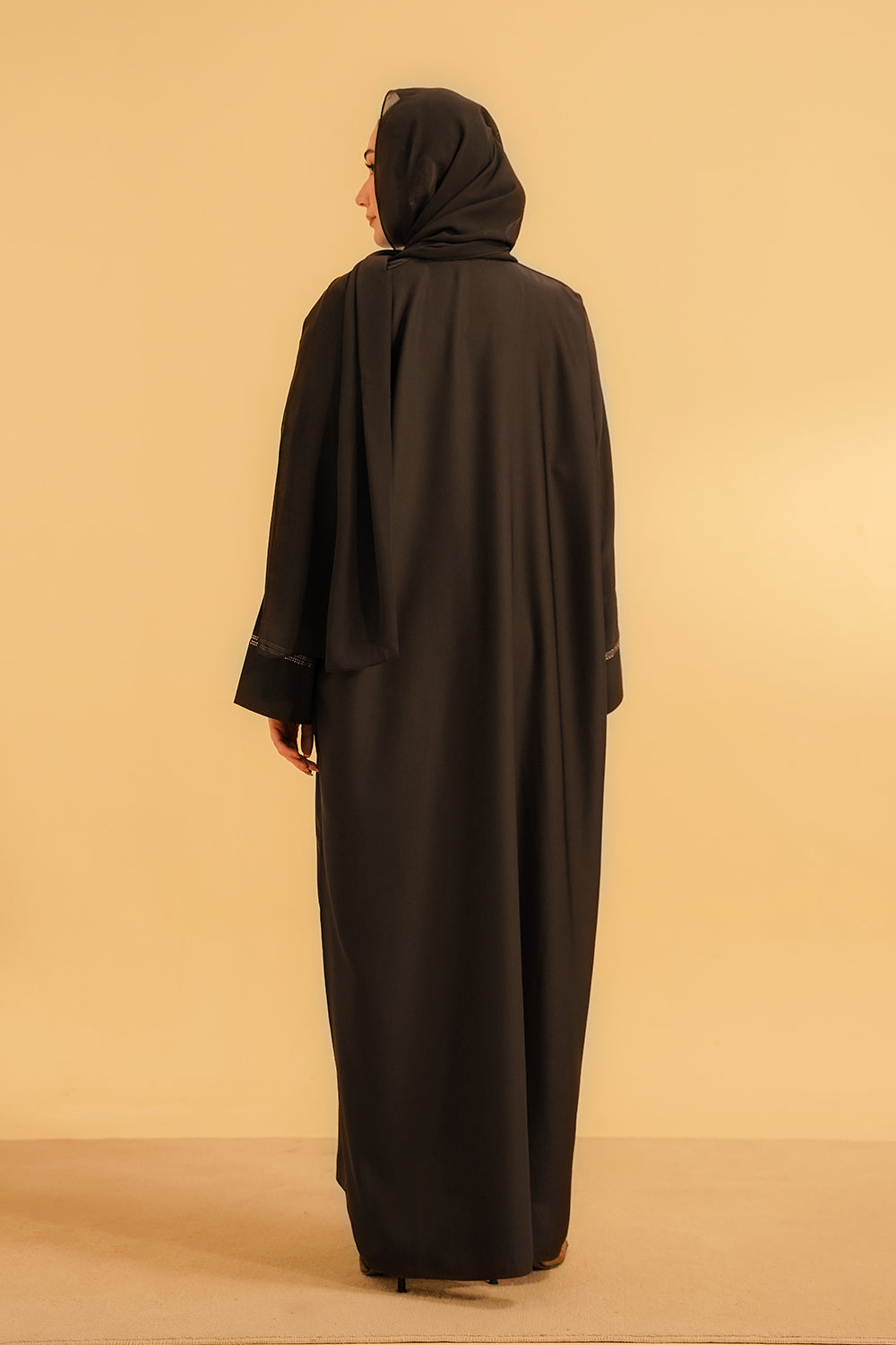 Basic Diamante Abaya | Brown